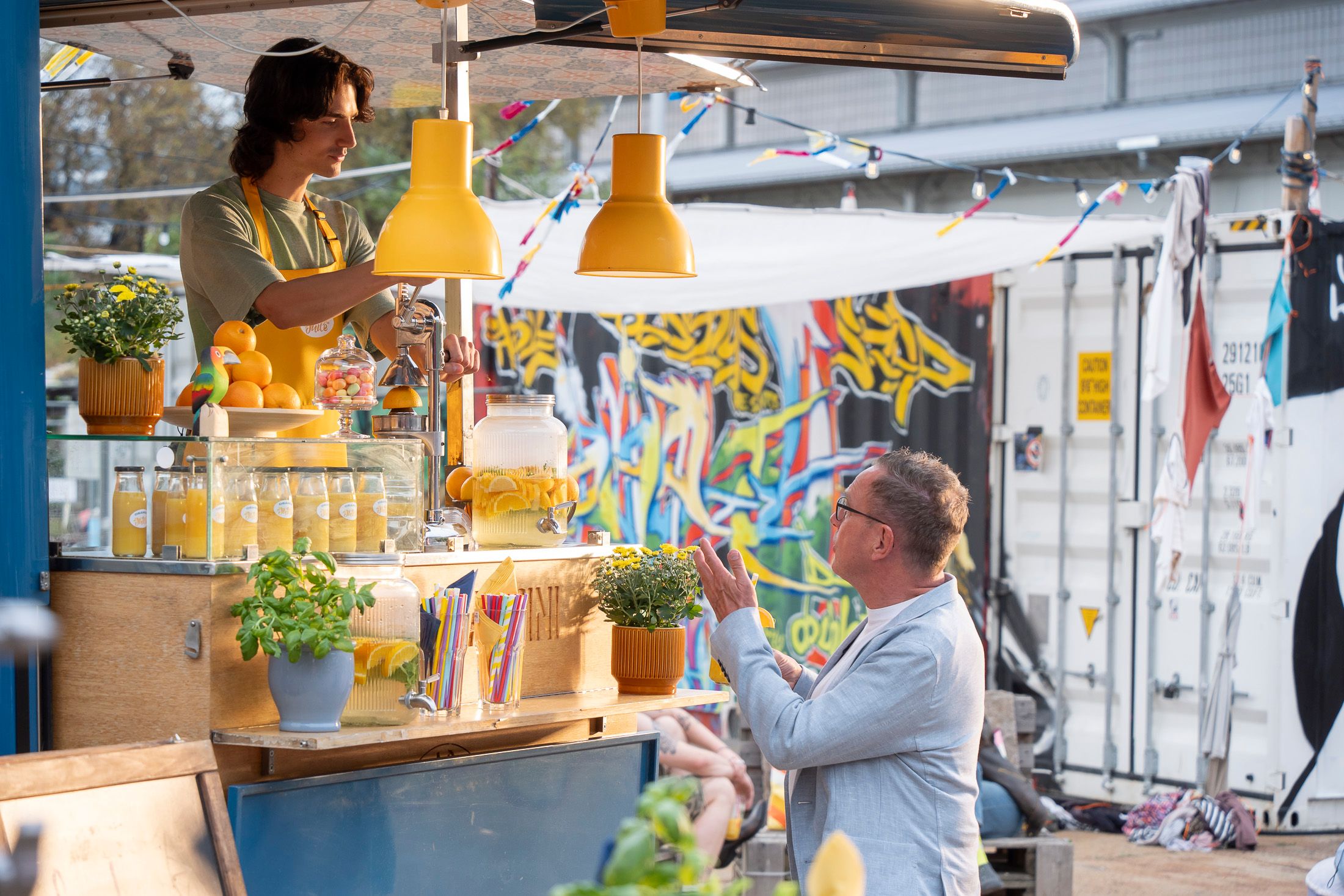 dreharbeiten für einen spot für canalplus mit dem österreichischen fußball-teamchef ralf rangnick, sport, canal+, 20240827 foto: helmut graf/tageszeitung heute