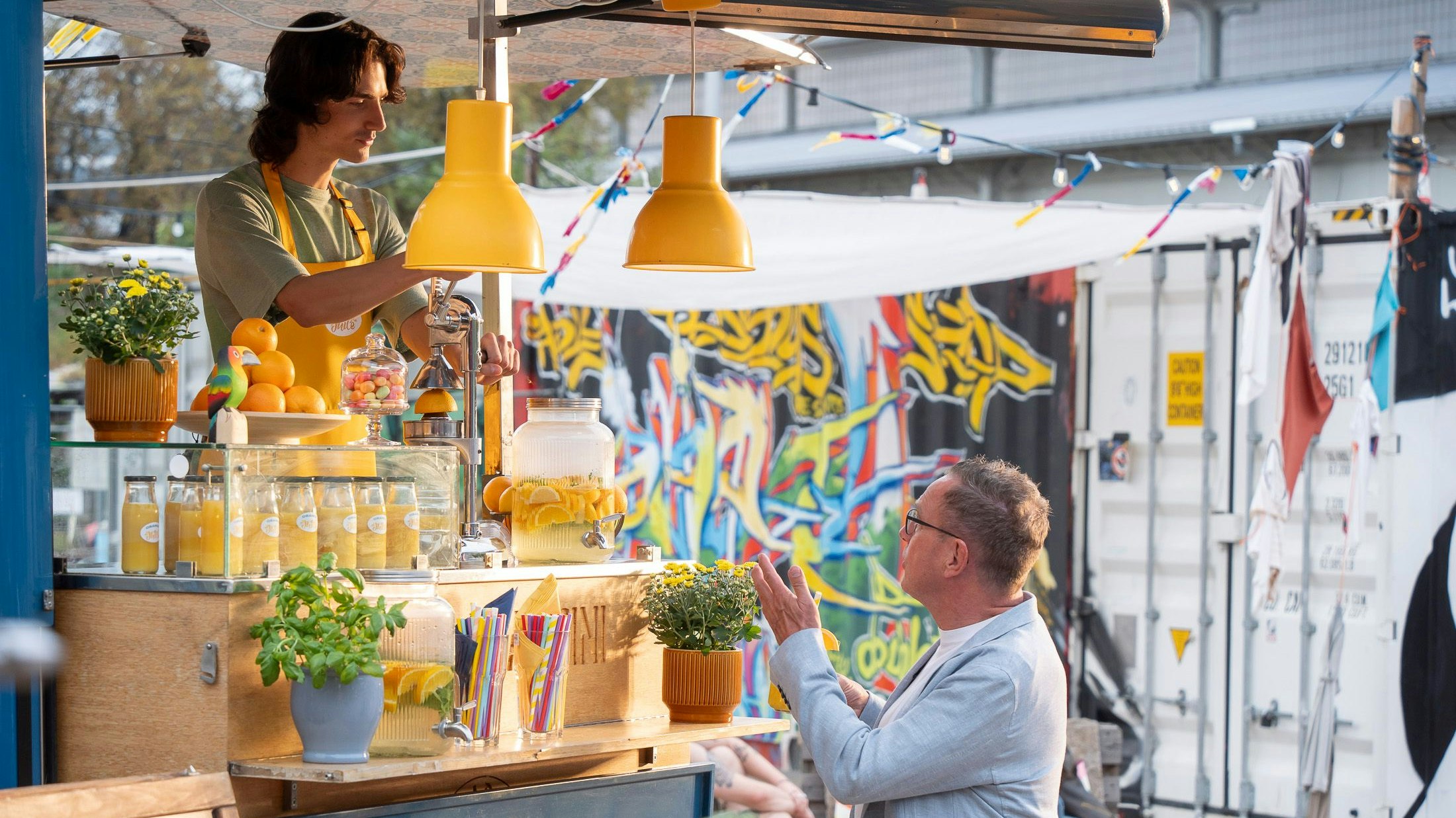 dreharbeiten für einen spot für canalplus mit dem österreichischen fußball-teamchef ralf rangnick, sport, canal+, 20240827 foto: helmut graf/tageszeitung heute