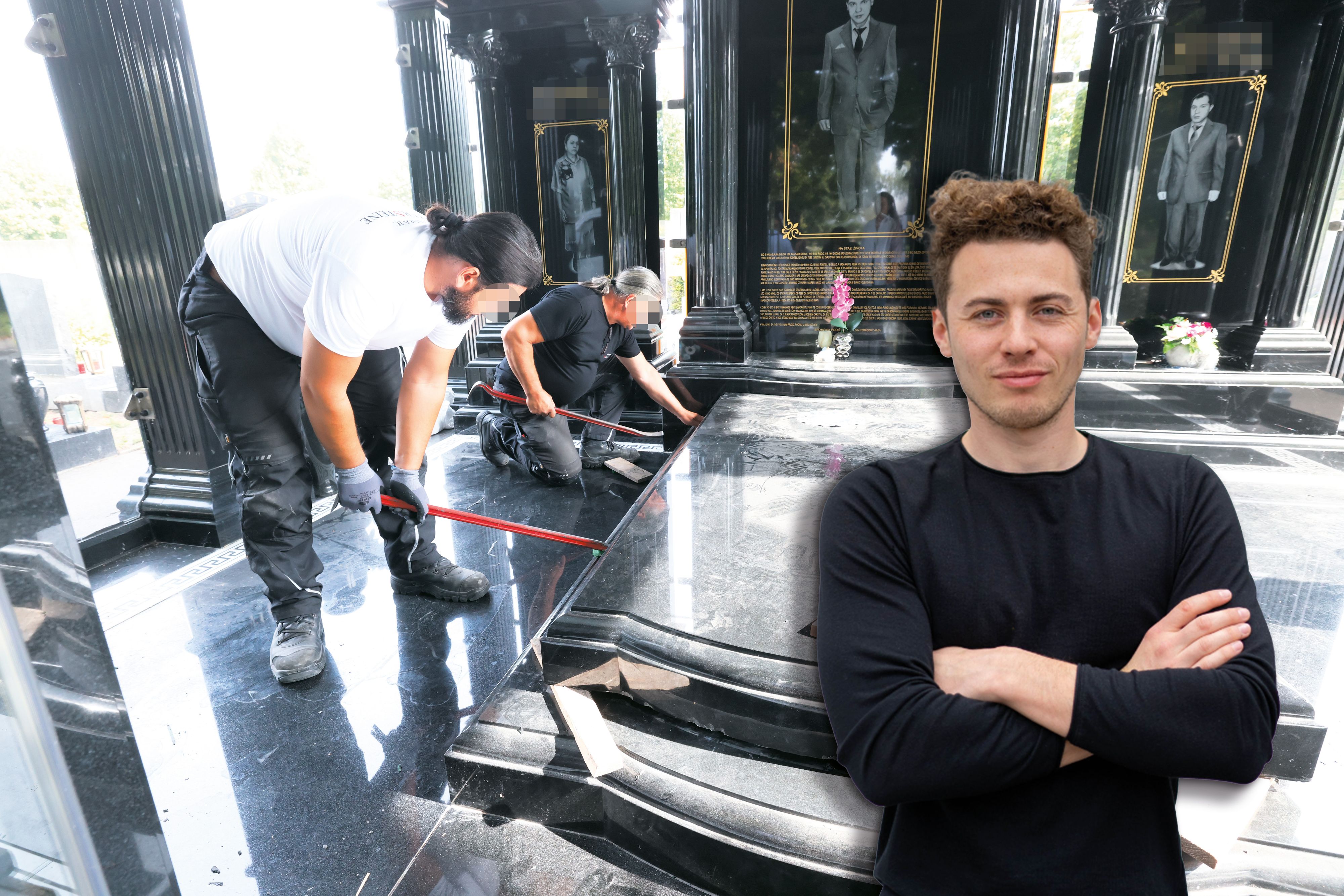 Steinmetz und Bestatter Johann Teufel (30) hat die Grabräuber-Causa mitbekommen – und packt nun in <em>