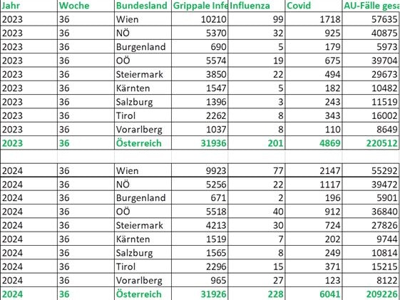 In Wien gibt es immer mehr Covid-Krankenstände.