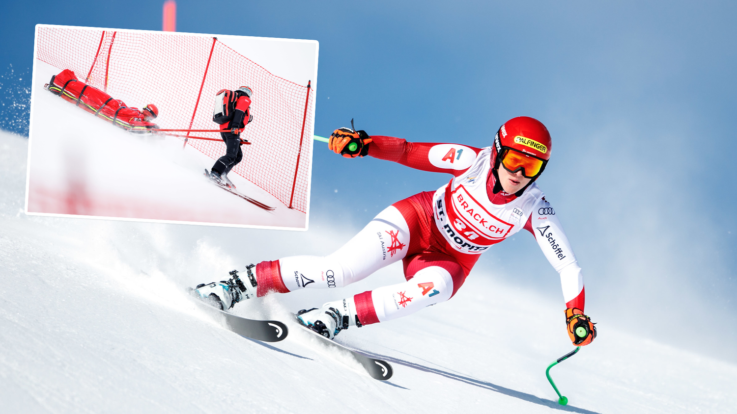 In St. Moritz stürzte Elisabeth Reisinger schwer.