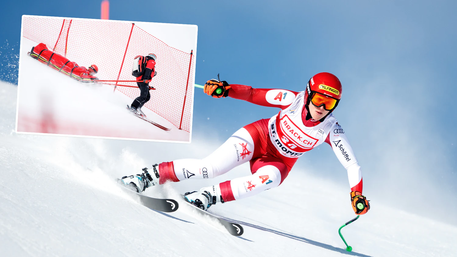 In St. Moritz stürzte Elisabeth Reisinger schwer.