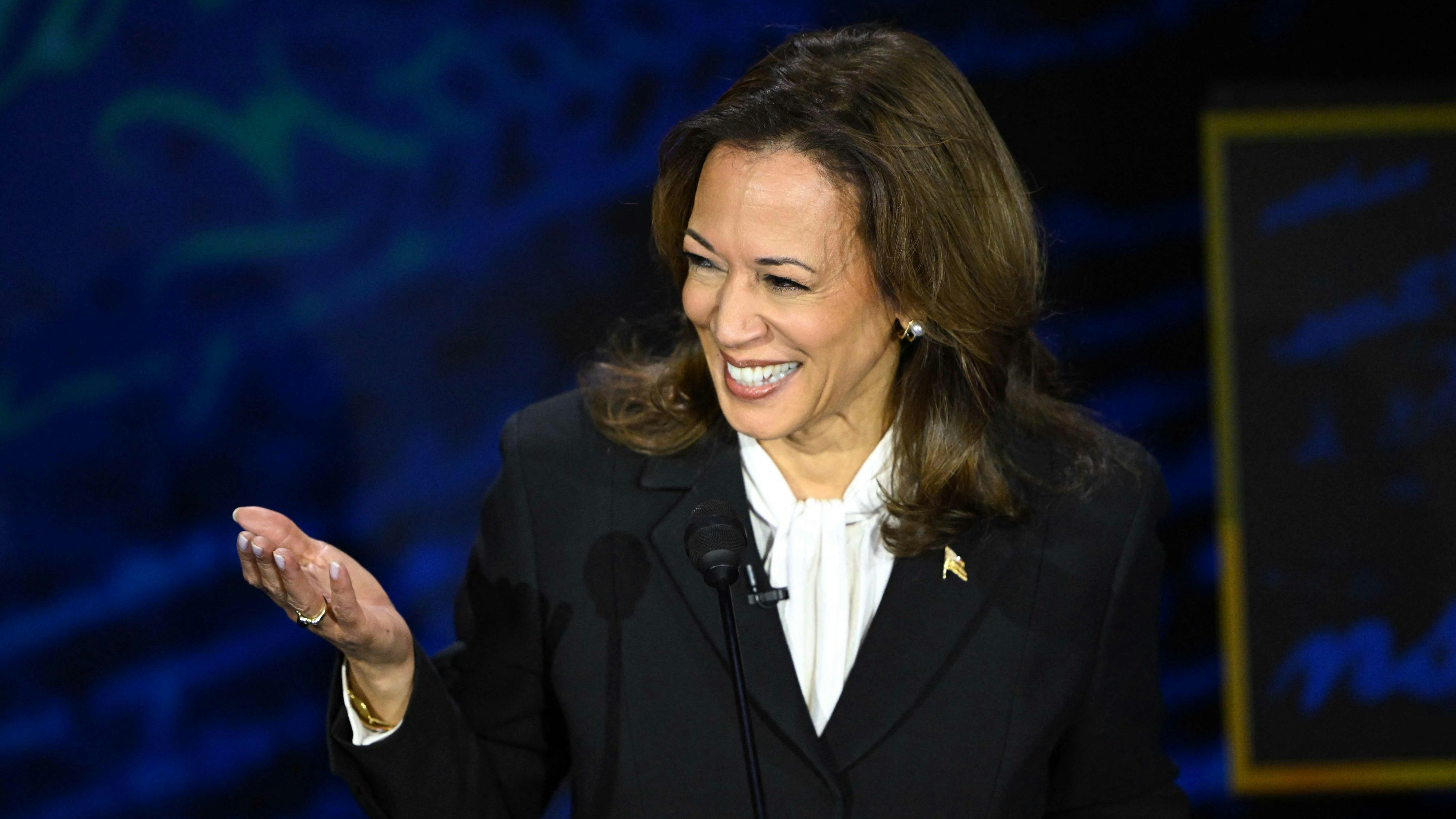 Kamala Harris versuchte Gemeinheiten von Trump häufig wegzulachen