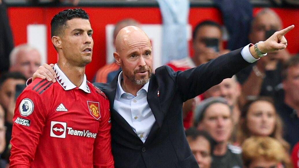 Ronaldo und ten Hag bei Manchester United
