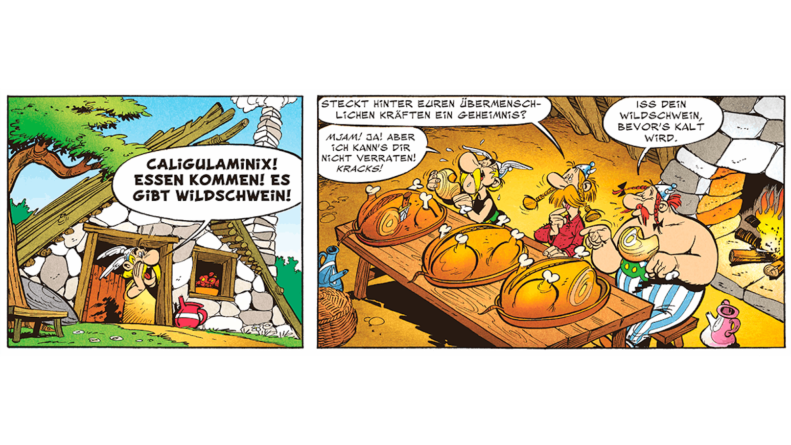 Wildschweine stellen in der Asterix-Serie die Grundlage der Ernährung von Obelix dar.