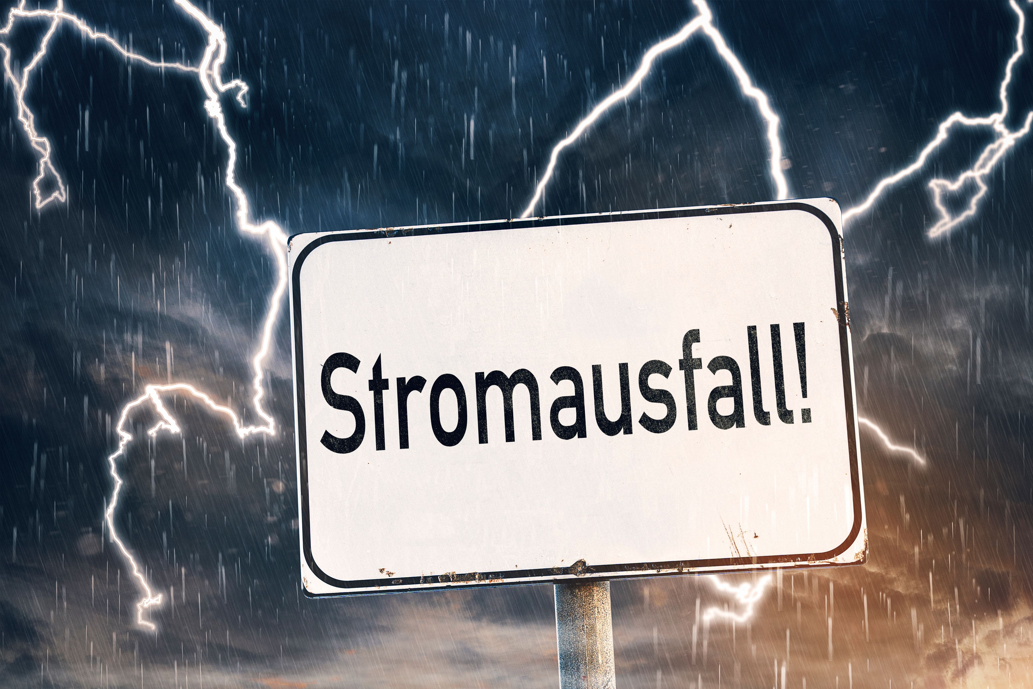 In Österreich ist aufgrund der Unwetter mit Stromausfällen zu rechnen.