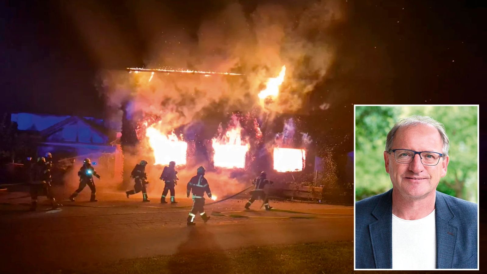 Bürgermeister Herbert Haunschmied (ÖVP) ist schockiert, dass es sich um Brandstiftung handeln soll.