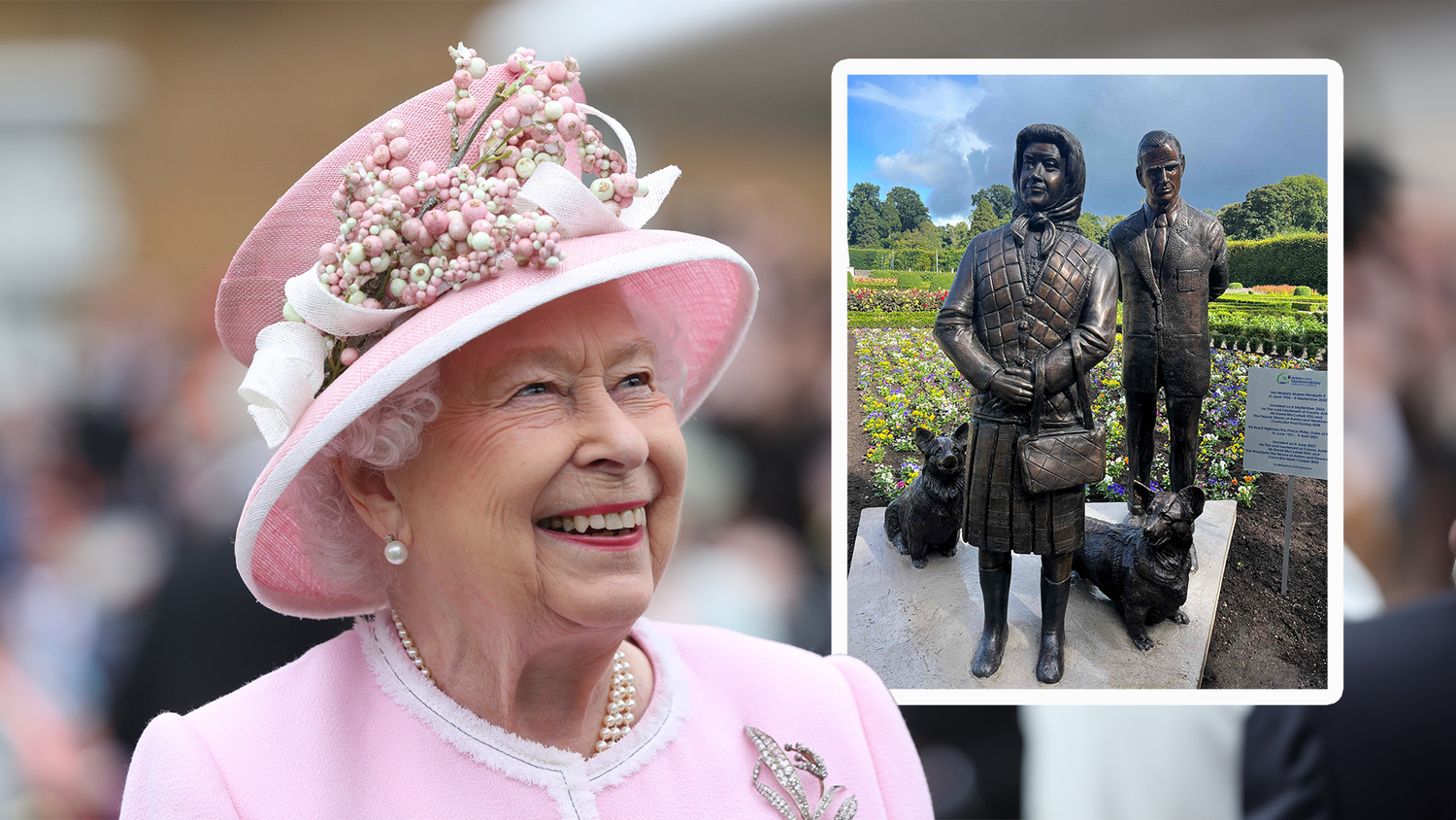 Zu Ehren der verstorbenen Queen Elizabeth wurde eine neue Statue aufgestellt.