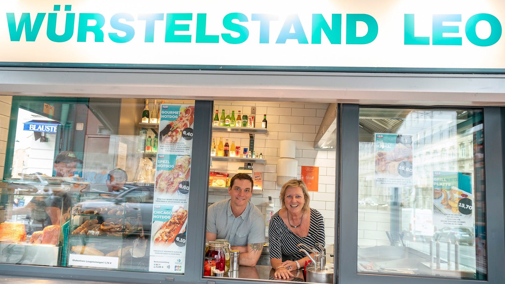 Vera und Patrick Tondl, Chefs des Würstelstand Leo