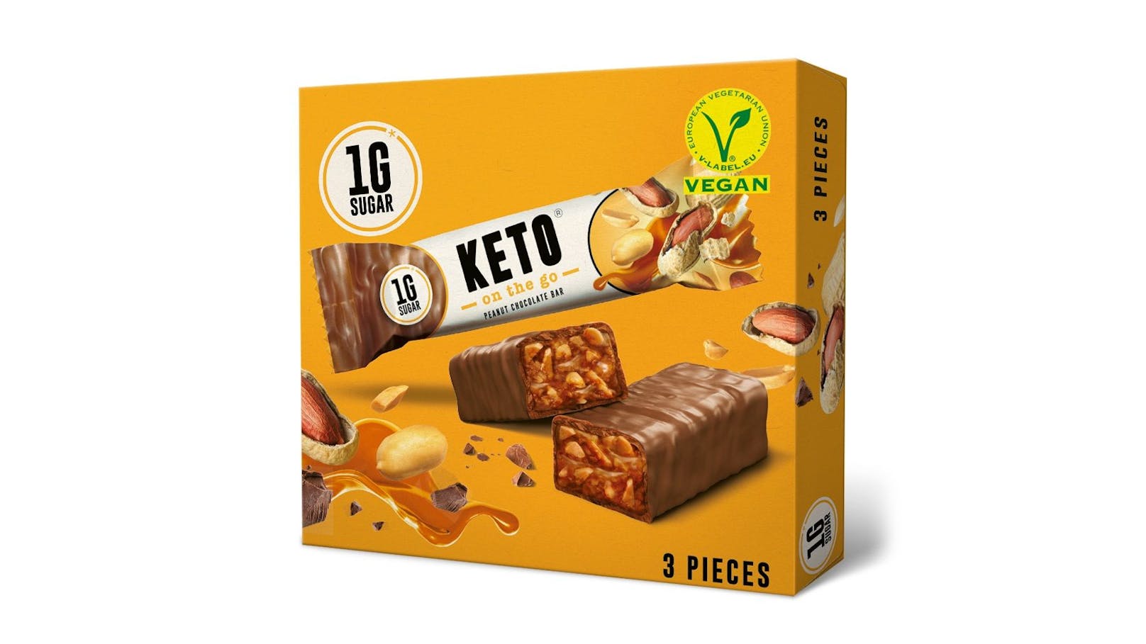 KETO Erdnuss-Schokolade-Riegel von Ketofabrik GmbH