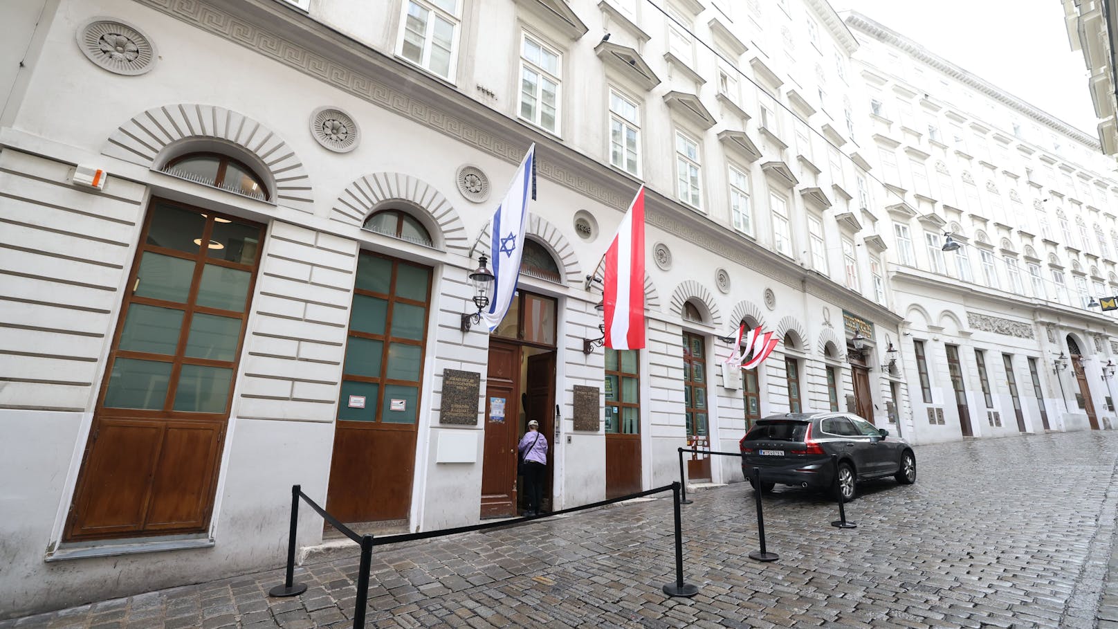 Die Synagoge in der Seitenstettengasse 4.