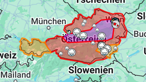 Heute.at - Extrem-Regen! Hier drohen jetzt schwere Überflutungen