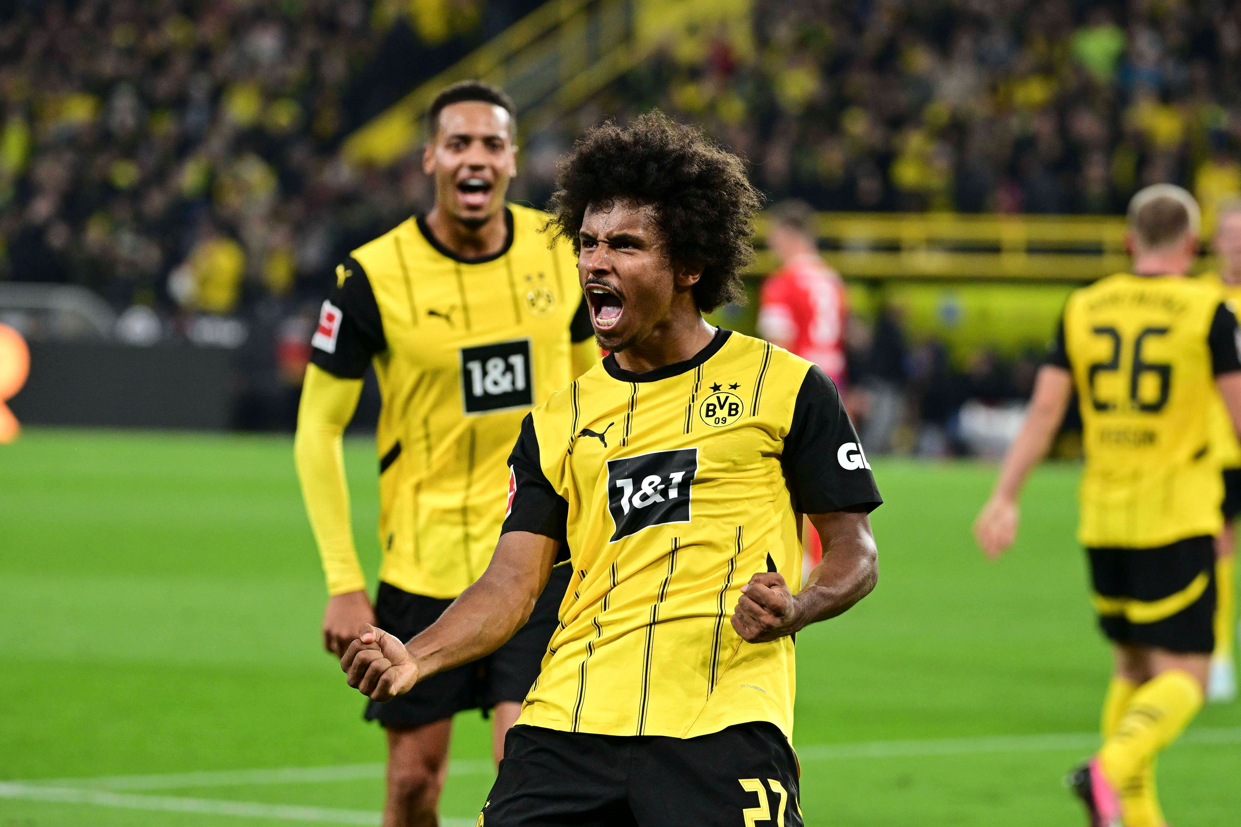 Karim Adeyemi jubelt