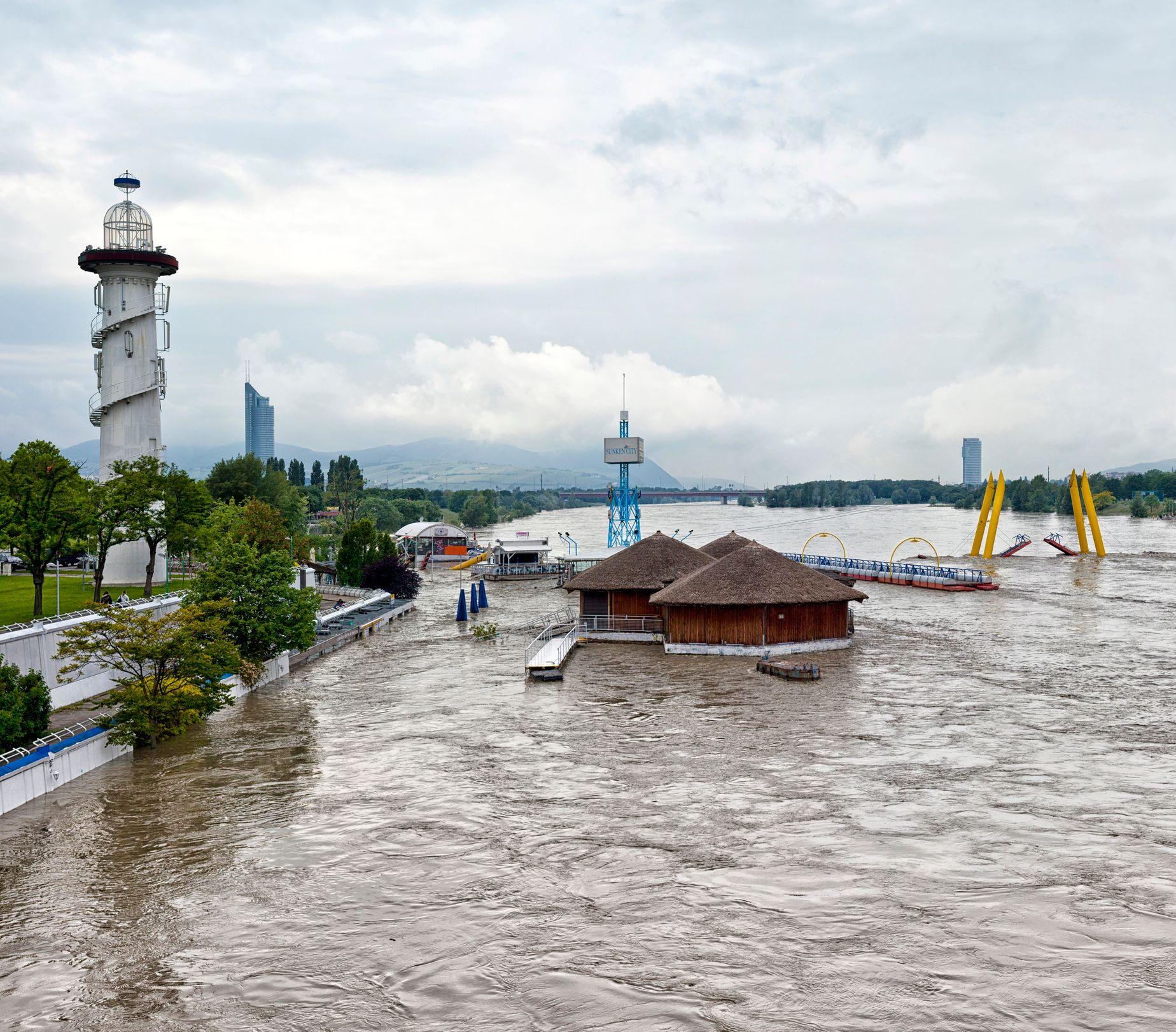 So war die Lage an der Donau in Wien 2013.
