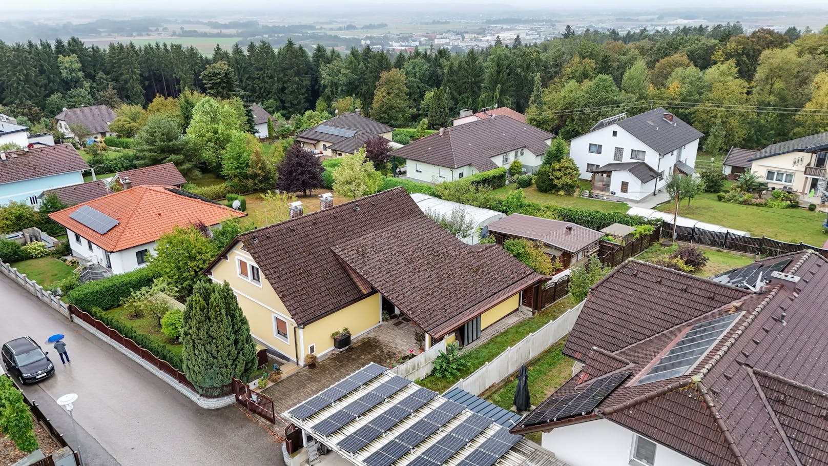 In diesem Haus in Pergkirchen bei Perg wurden die drei Leichen gefunden. 