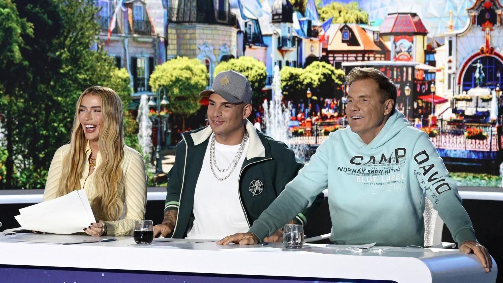 "DSDS" startet am 18. September mit (v.l.) Beatrice Egli, Loredana, Pietro Lombardi und Dieter Bohlen in der Jury.