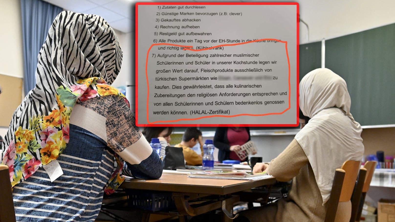 Wegen Muslimen – Schüler müssen "Halal-Fleisch" kaufen