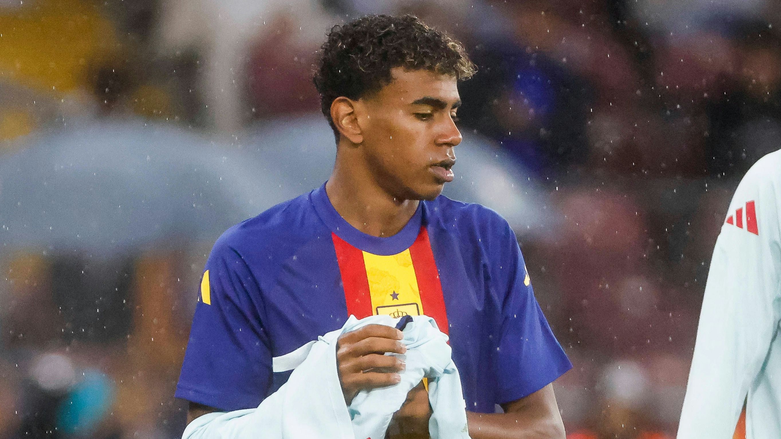 Barcelona-Toptalent Lamine Yamal. 