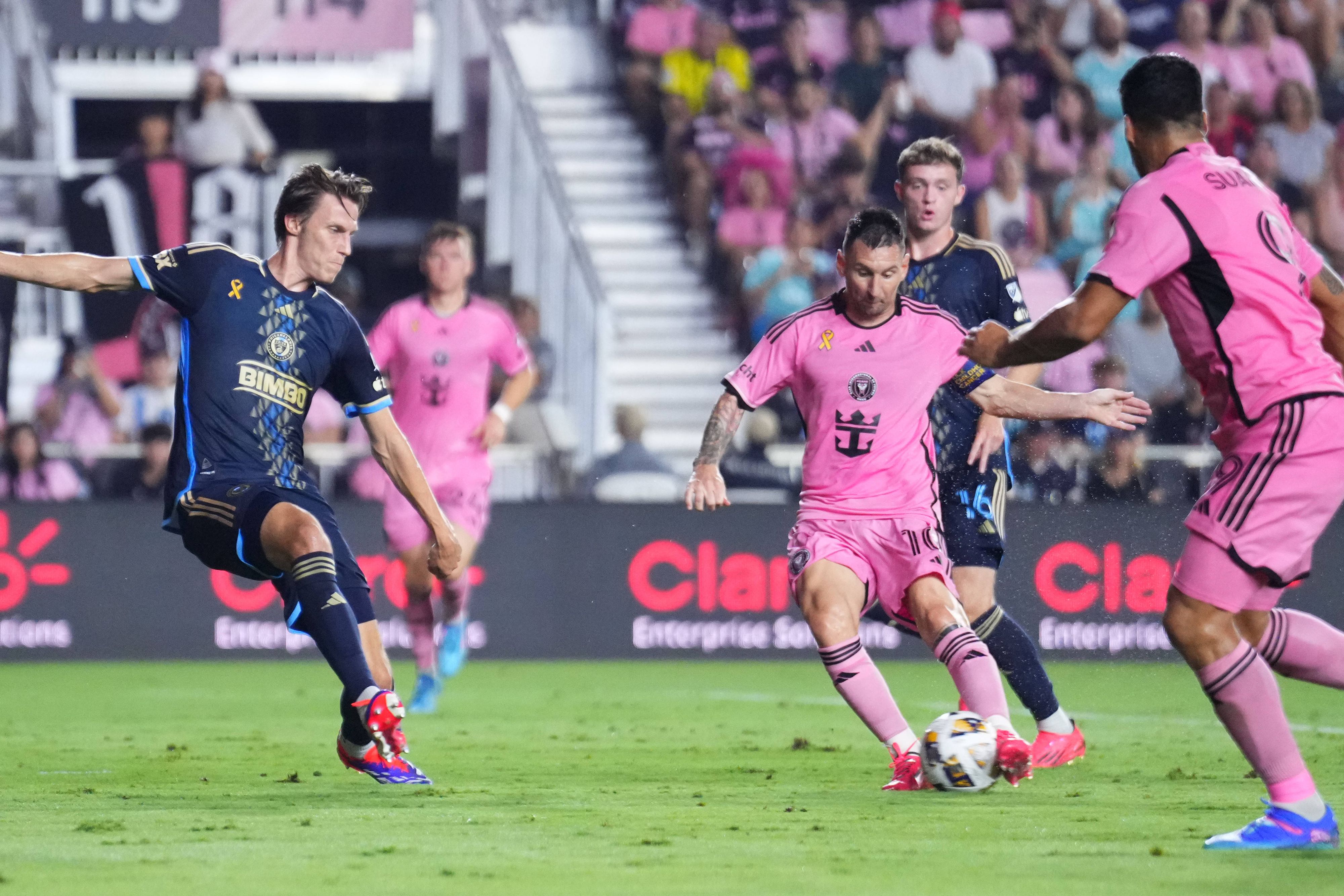 Lionel Messi schnürt für Miami den Doppelpack.