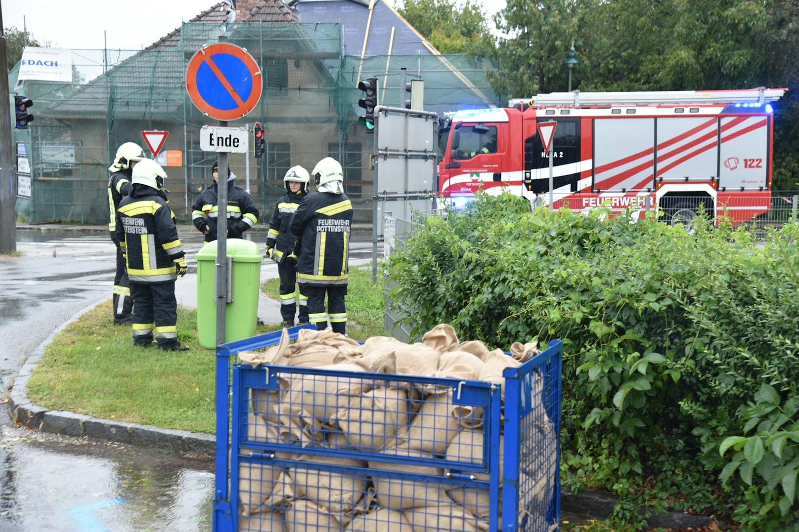 Hochwasser-Einsatz im Triestingtal