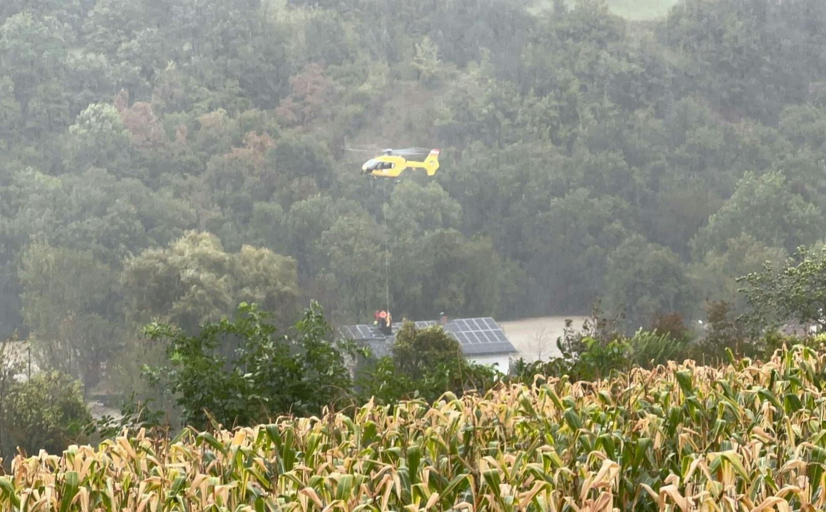 Rettungsaktionen in Melk, Spielberg, Loosdorf und Zelking