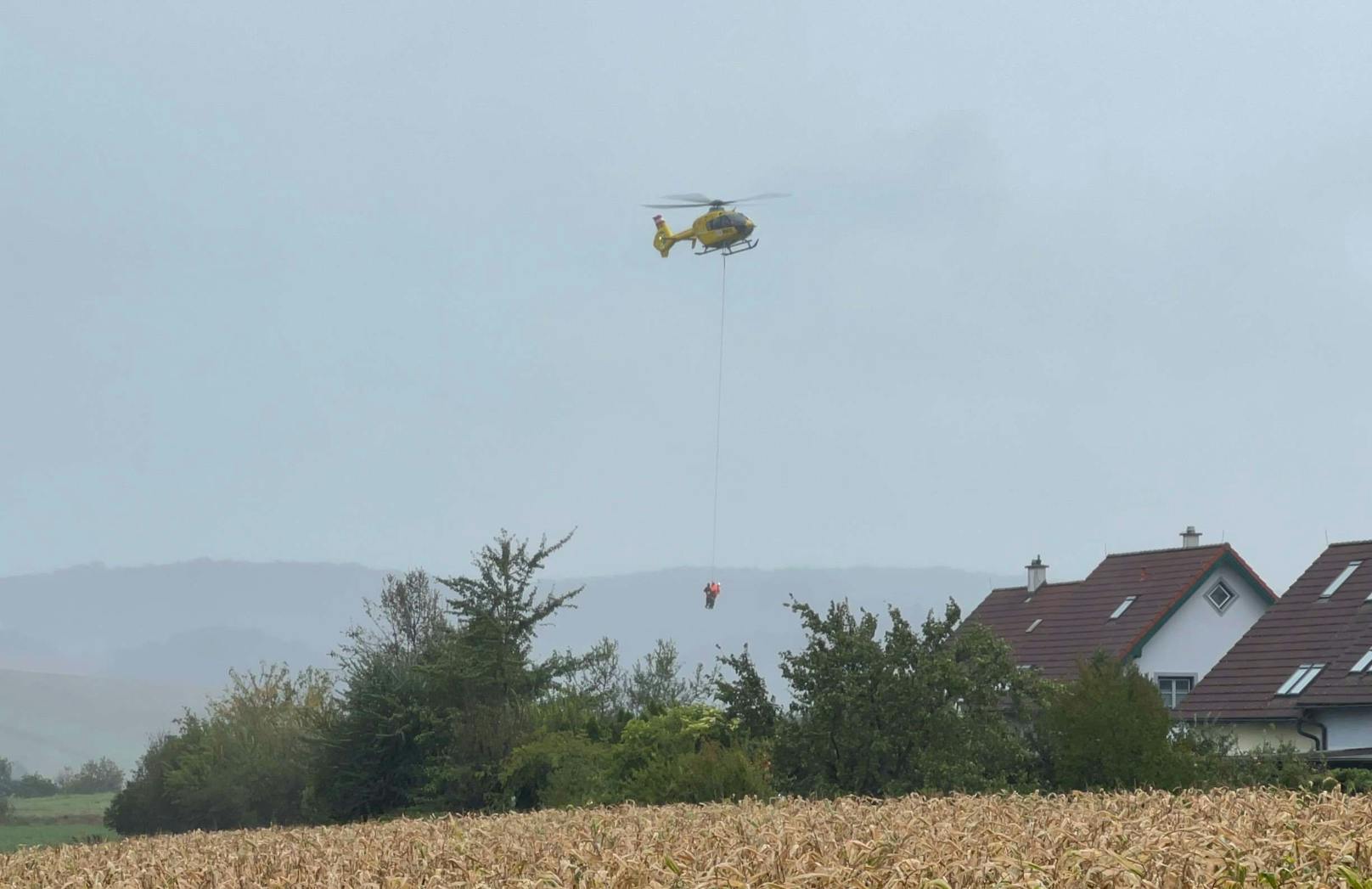 Rettungsaktionen in Melk, Spielberg, Loosdorf und Zelking