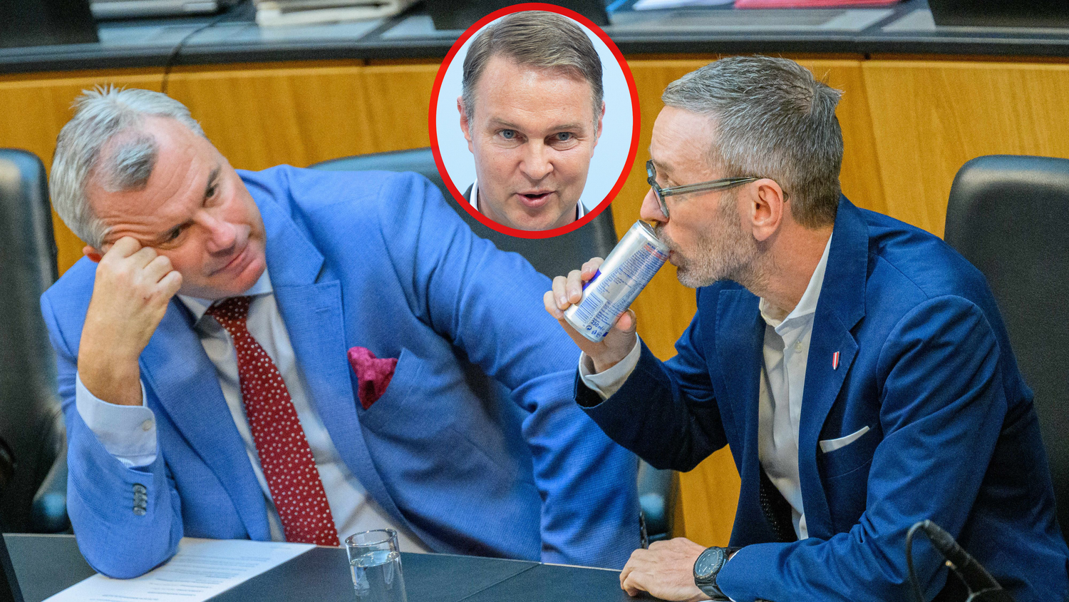 Ex-FPÖ-Chef Hofer (l.) will eine FPÖ-SPÖ-Regierung nicht ausschließen. 