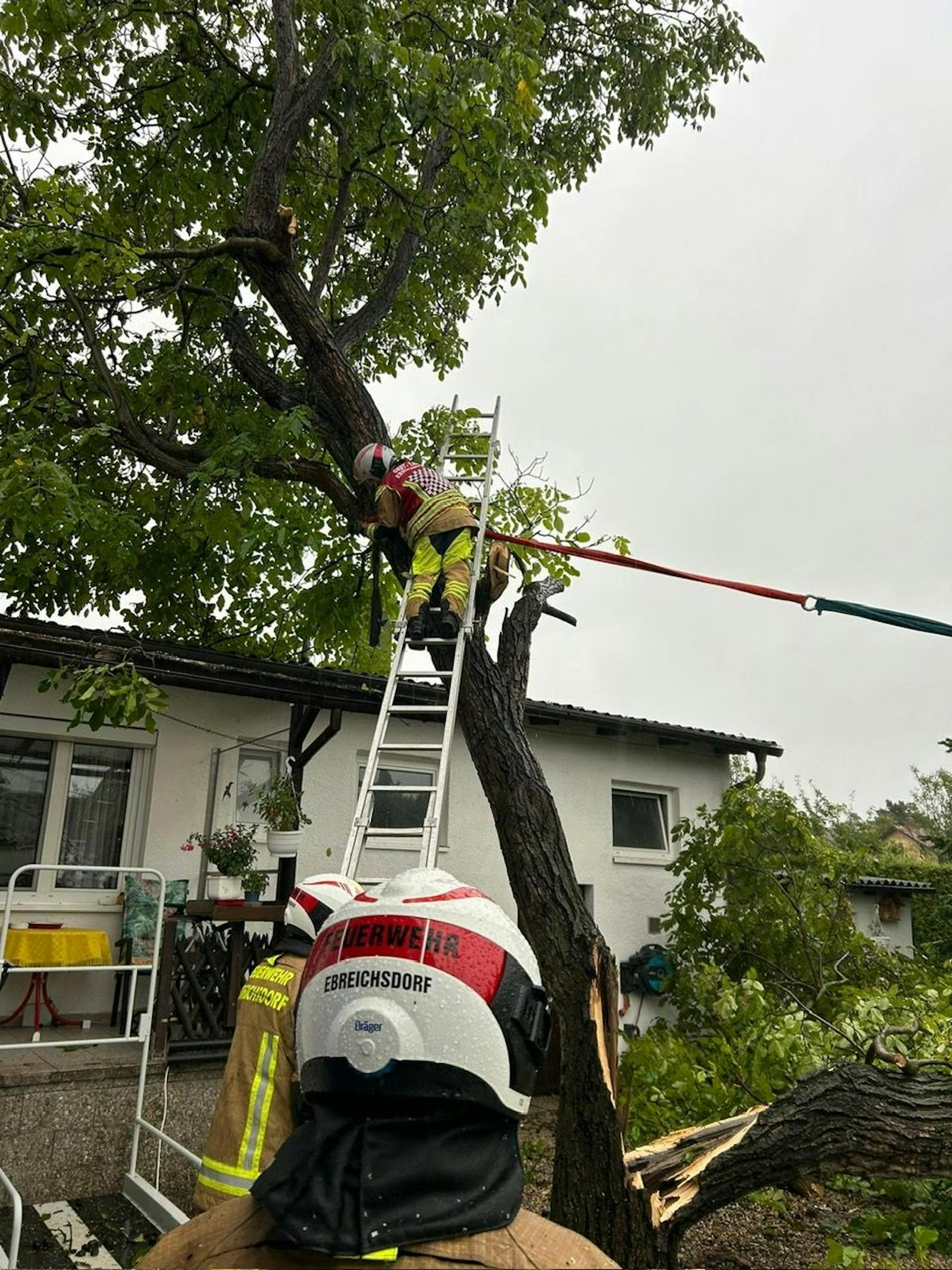 Unwetter im Bezirk Baden