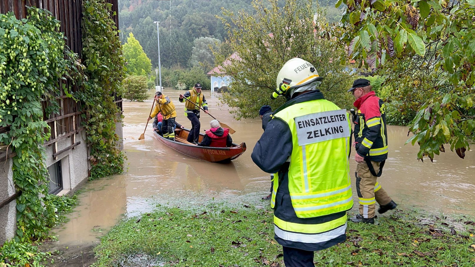 Rettungsaktionen in Melk, Spielberg, Loosdorf und Zelking