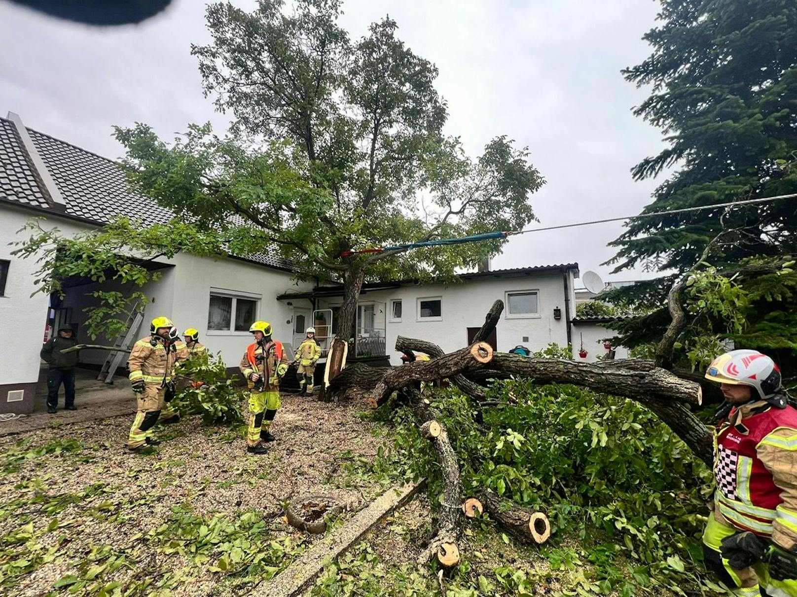 Unwetter im Bezirk Baden