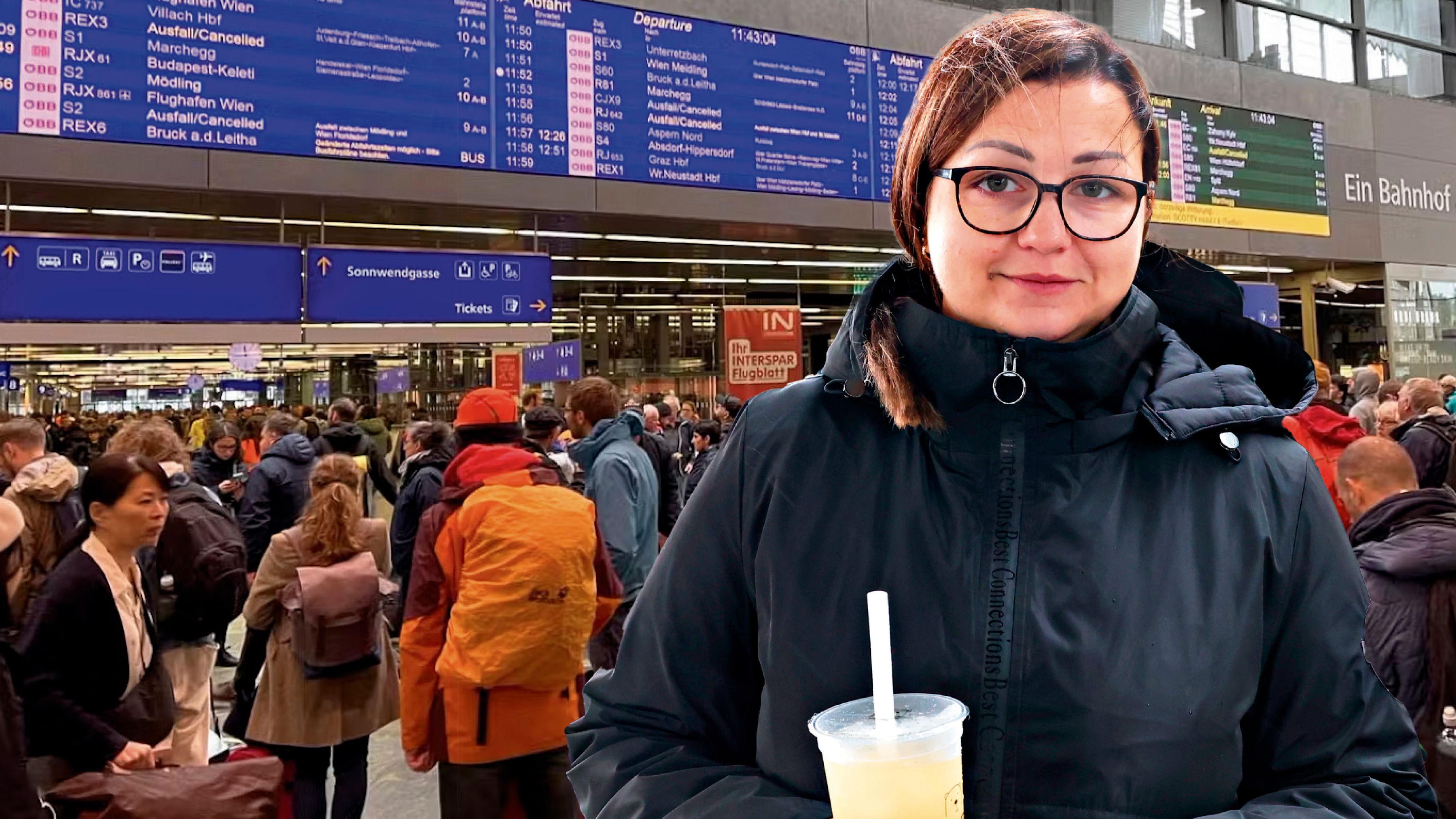 Stefanie aus Tirol sitzt aktuell in Wien fest und droht den ersten Krippentag ihrer Tochter zu verpassen.