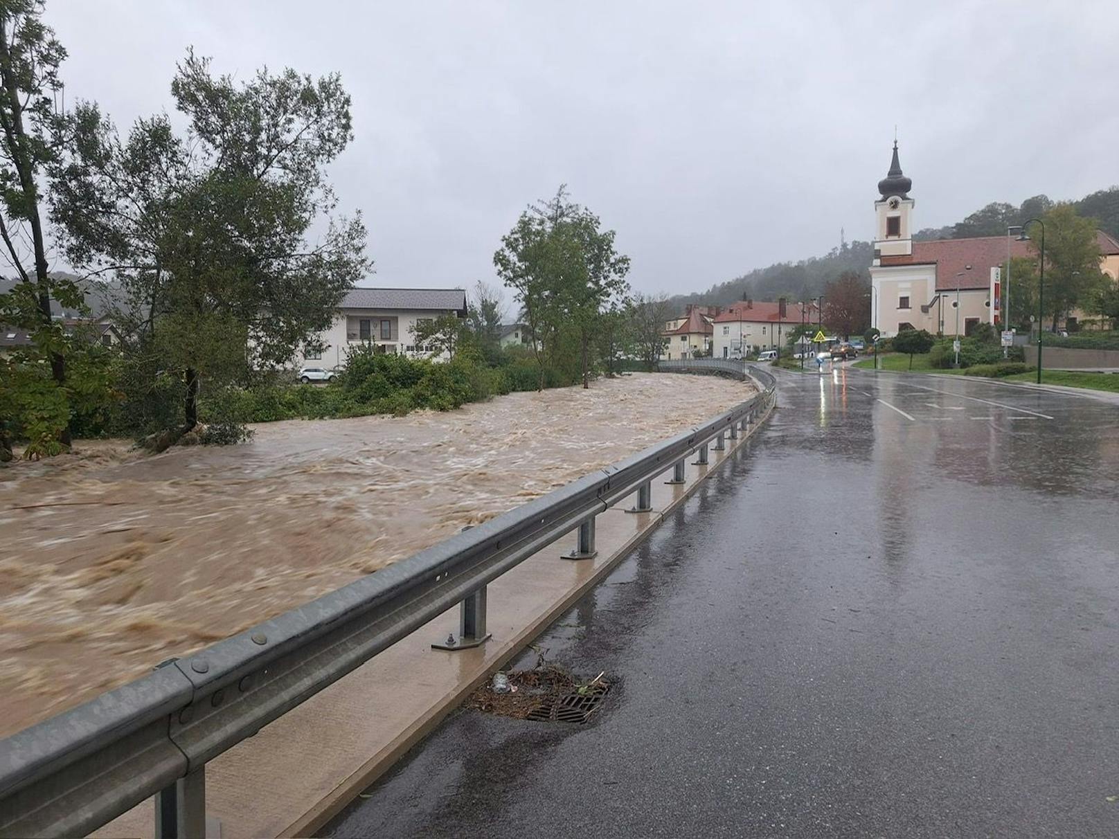 Unwetter im Bezirk Baden