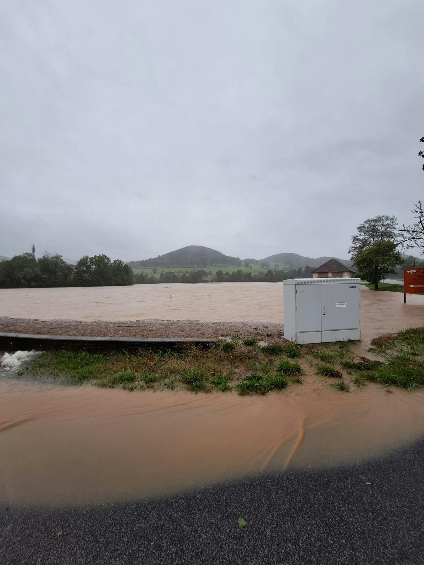 Unwetter im Bezirk Baden