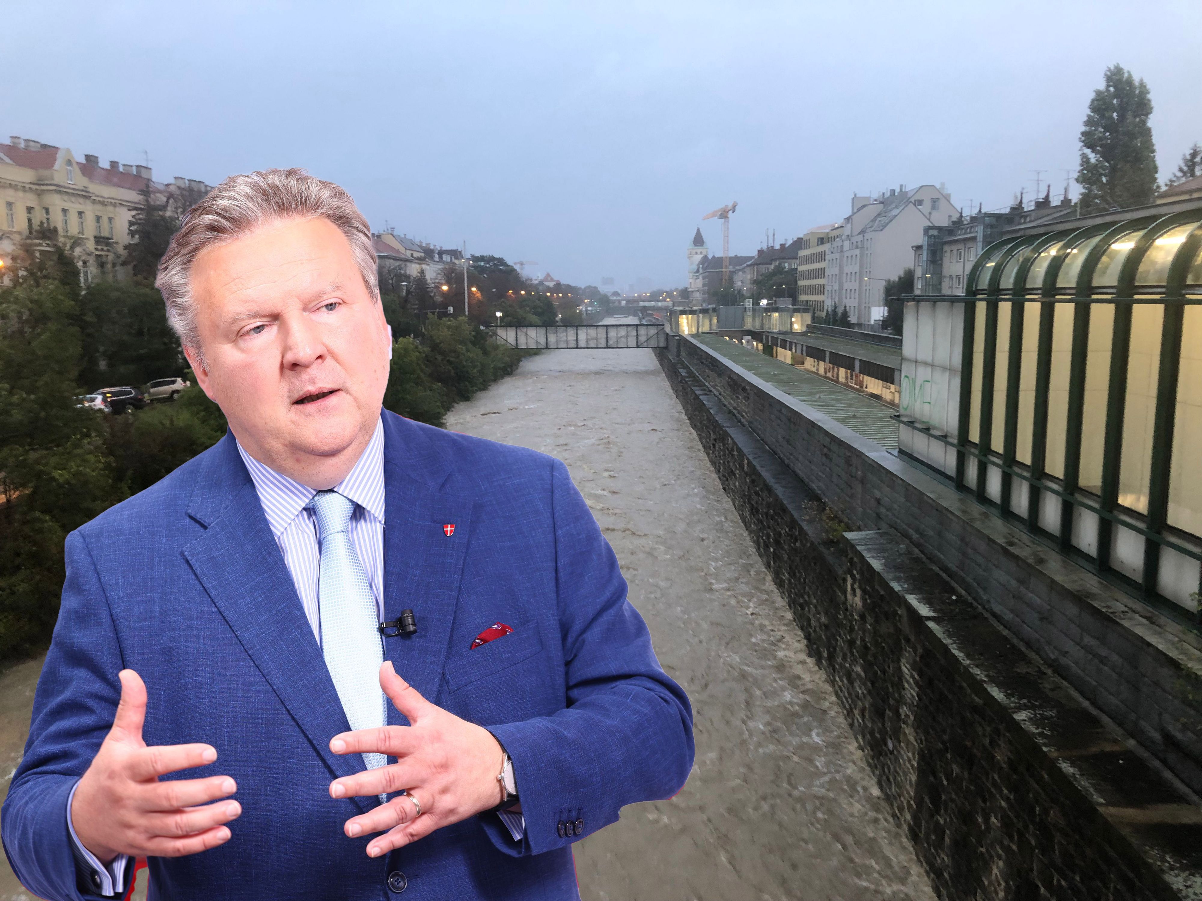 Bürgermeister Michael Ludwig beruhigt nach der Sitzung des Krisenstabes.