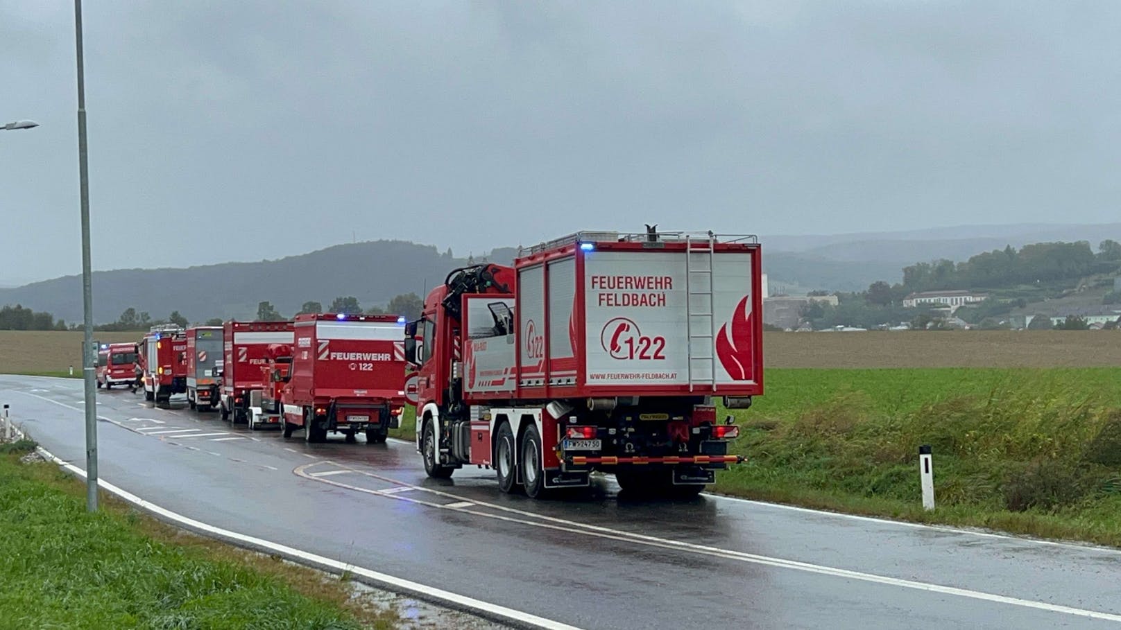 Rettungsaktionen in Melk, Spielberg, Loosdorf und Zelking