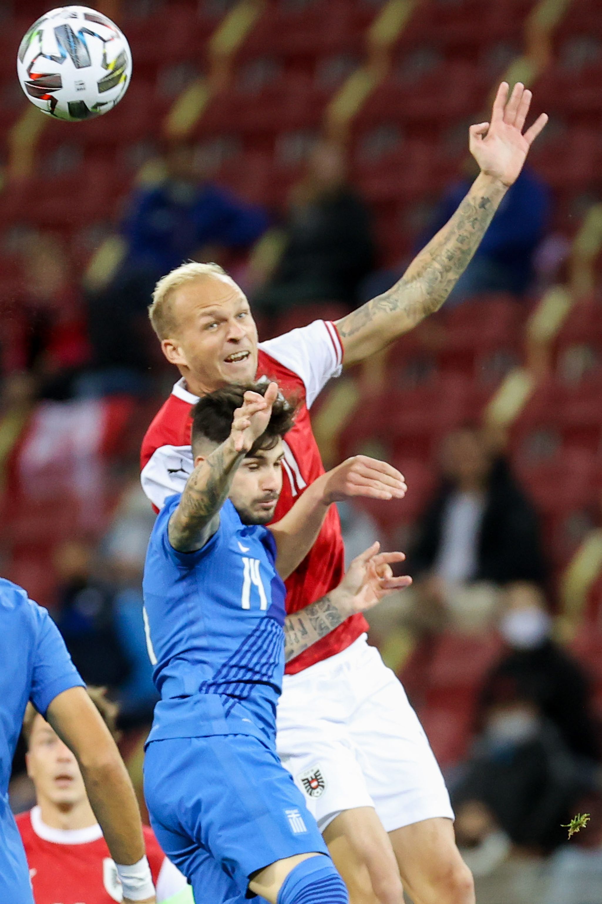 Holzhauser im ÖFB-Teamsdress im Jahr 2020