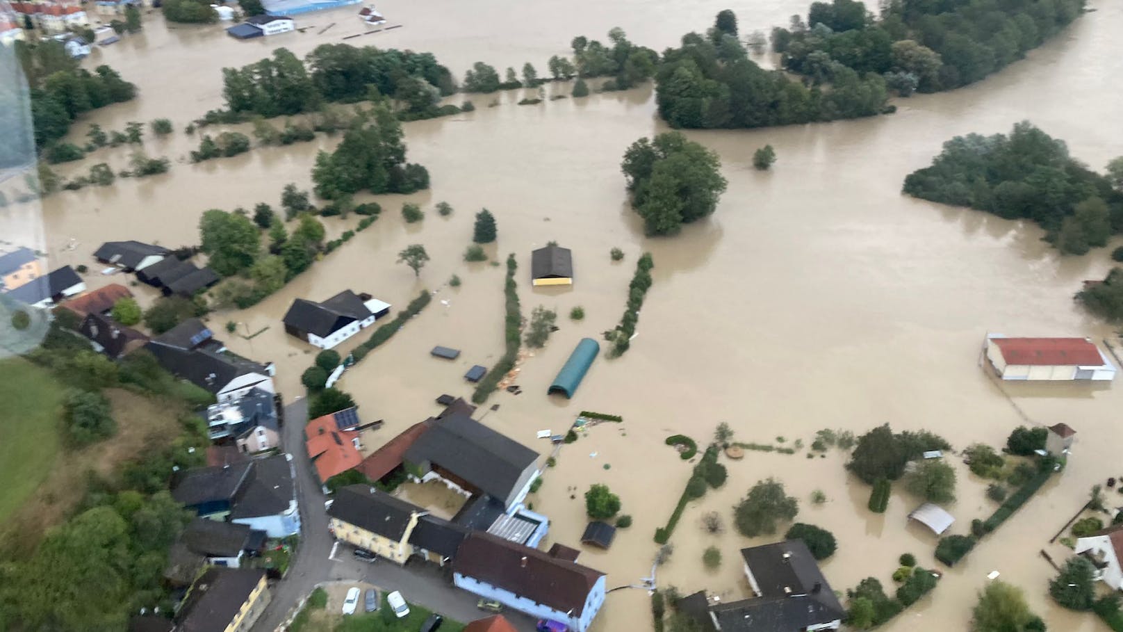 Luftaufnahmen zeigen Ausmaß der Zerstörung im Waldviertel.