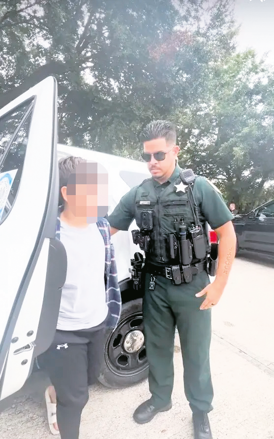 Der 11-Jährige bei seiner Festnahme am 16. September 2024 in Volusia County, Florida