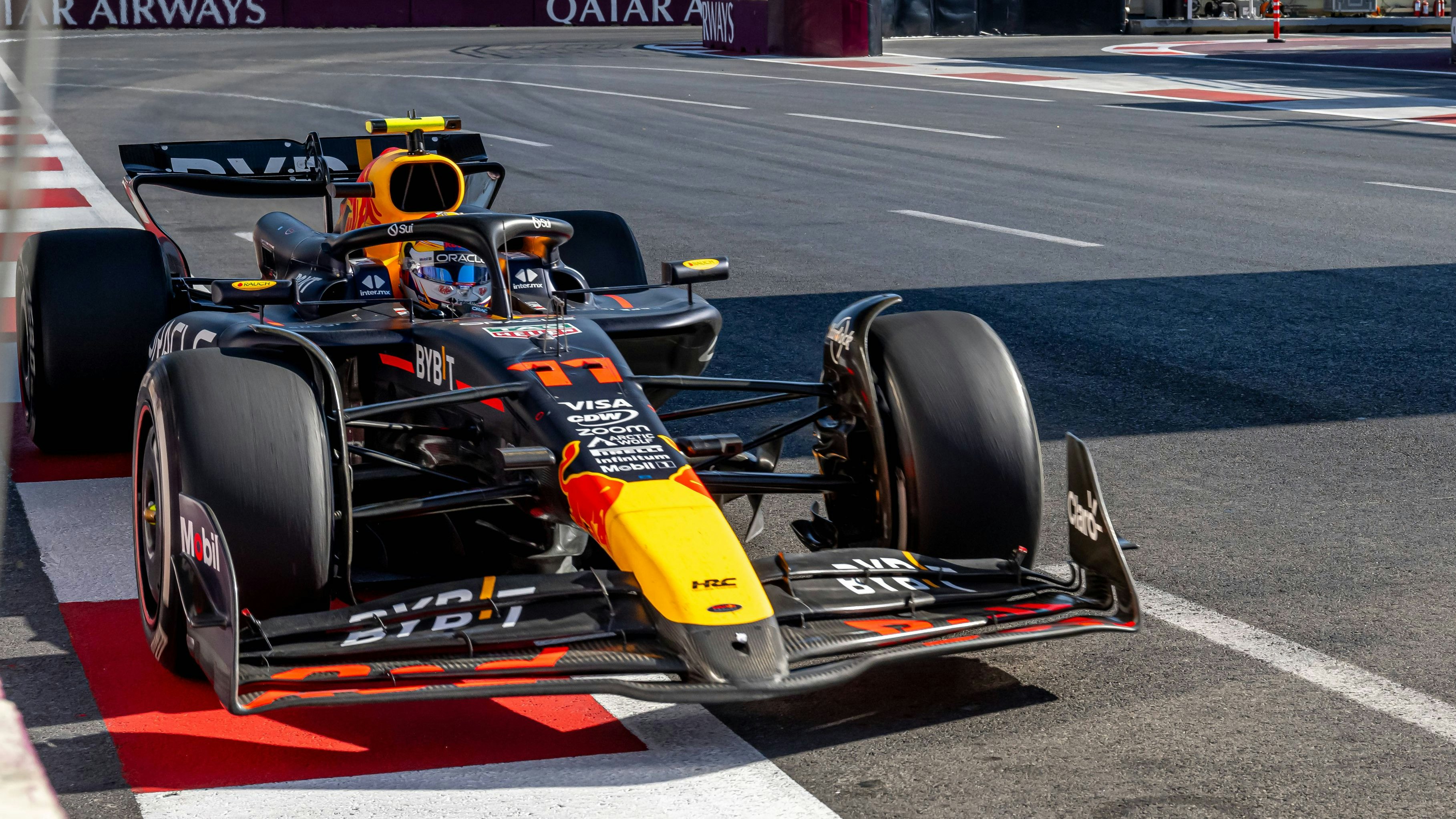 Formel-1-Ass Sergio Perez in Baku. 