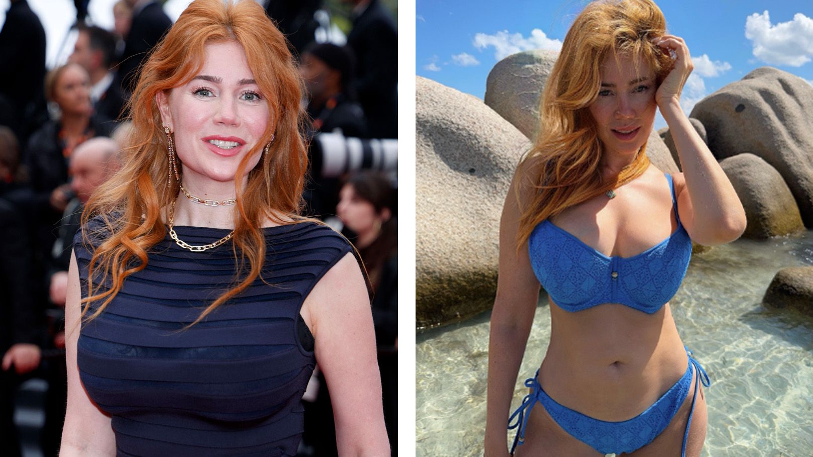 Palina Rojinski zieht die Blicke auf sich.