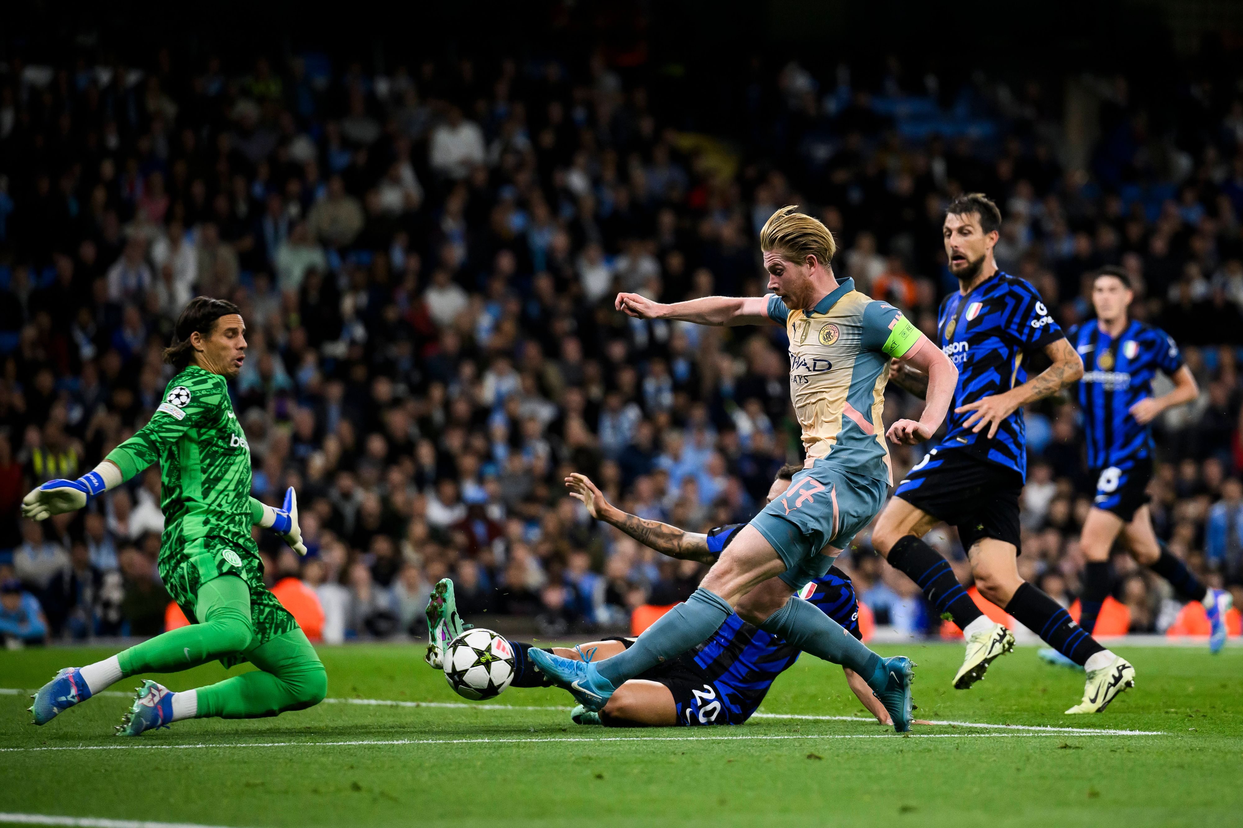 Manchester City im Topspiel gegen Inter Mailand.