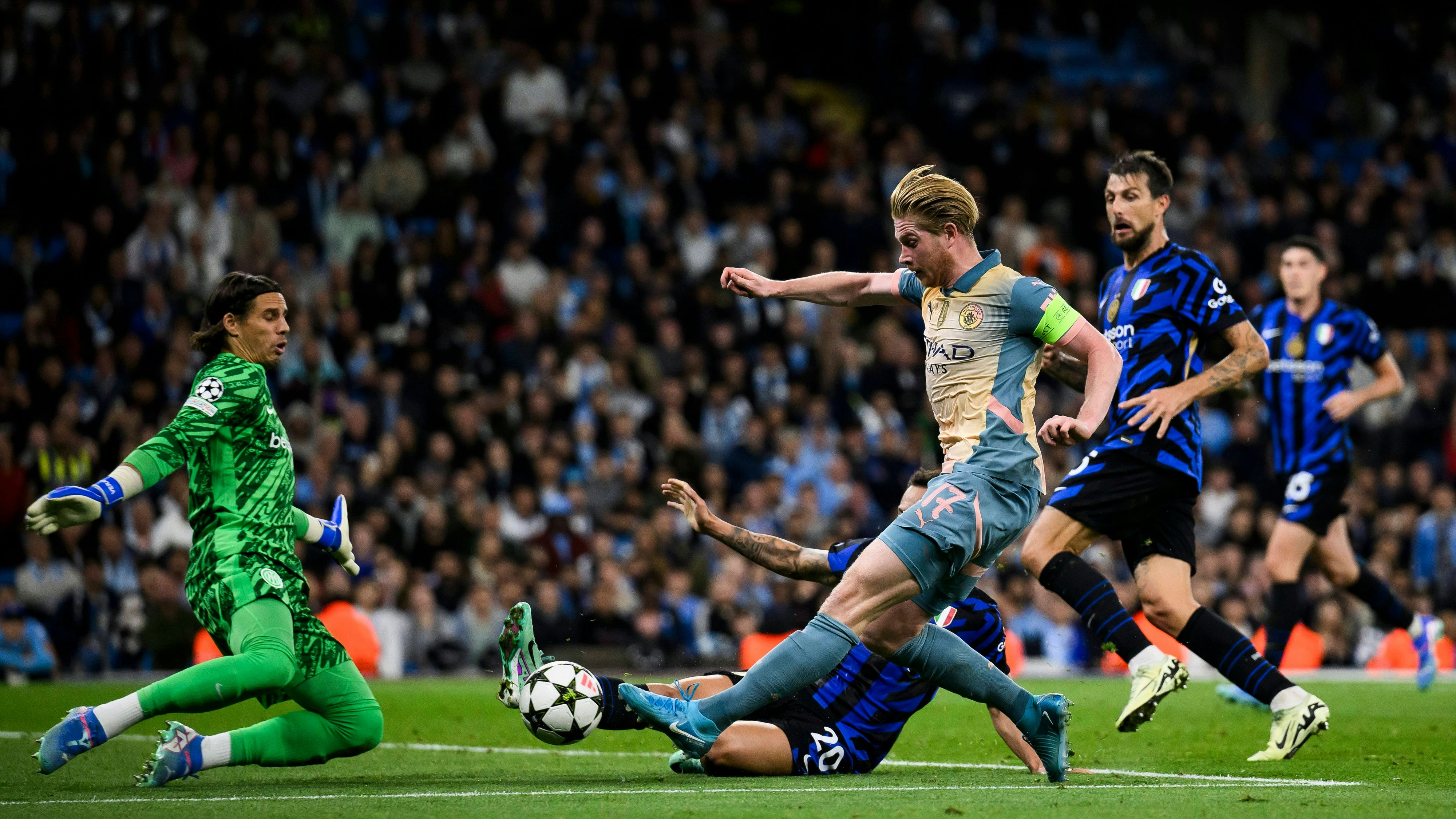 Manchester City im Topspiel gegen Inter Mailand.
