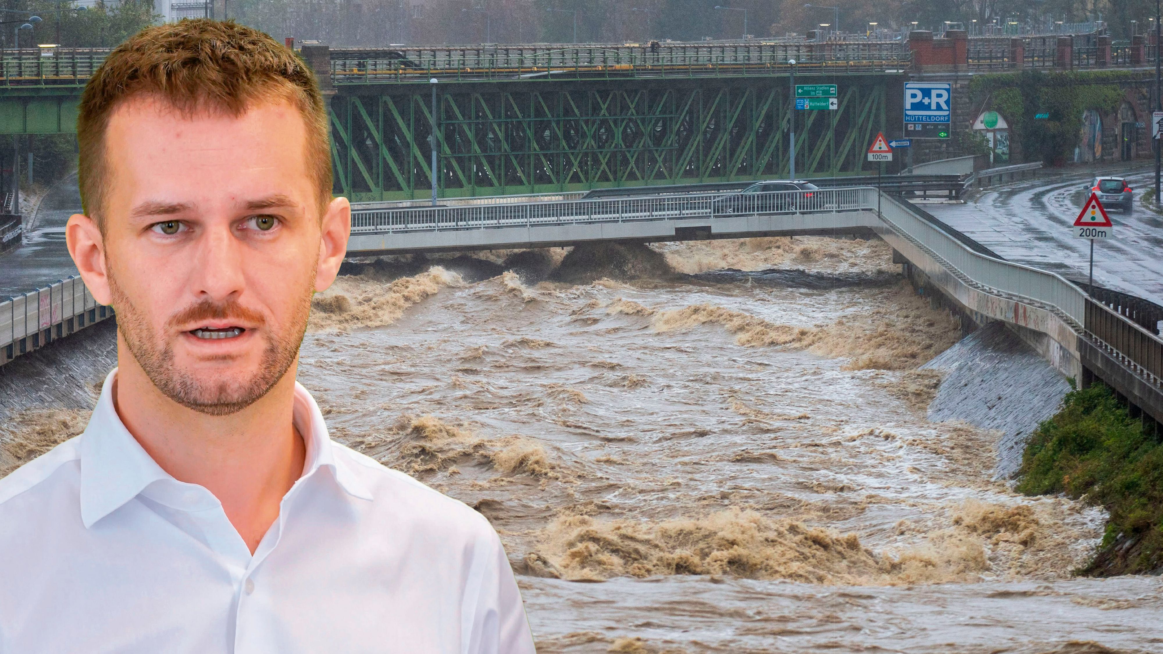 Flut in Wien: Der Zusammenhang solcher Wetterextreme mit dem Klimawandel ist unumstritten. Die Grünen Wien haben deshalb einen Sondergemeinderat einberufen.