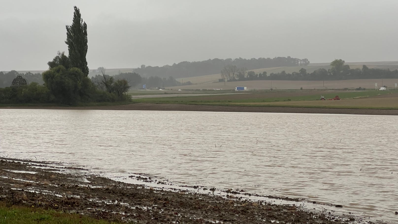 Göllersdorf wurde vom Unwetter schwer getroffen.