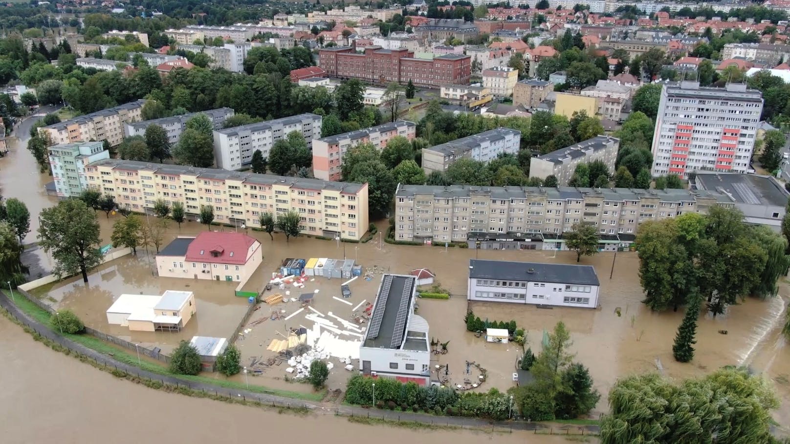 Im Südwesten Polens sorgte das Hochwasser für katastrophale Verwüstungen.