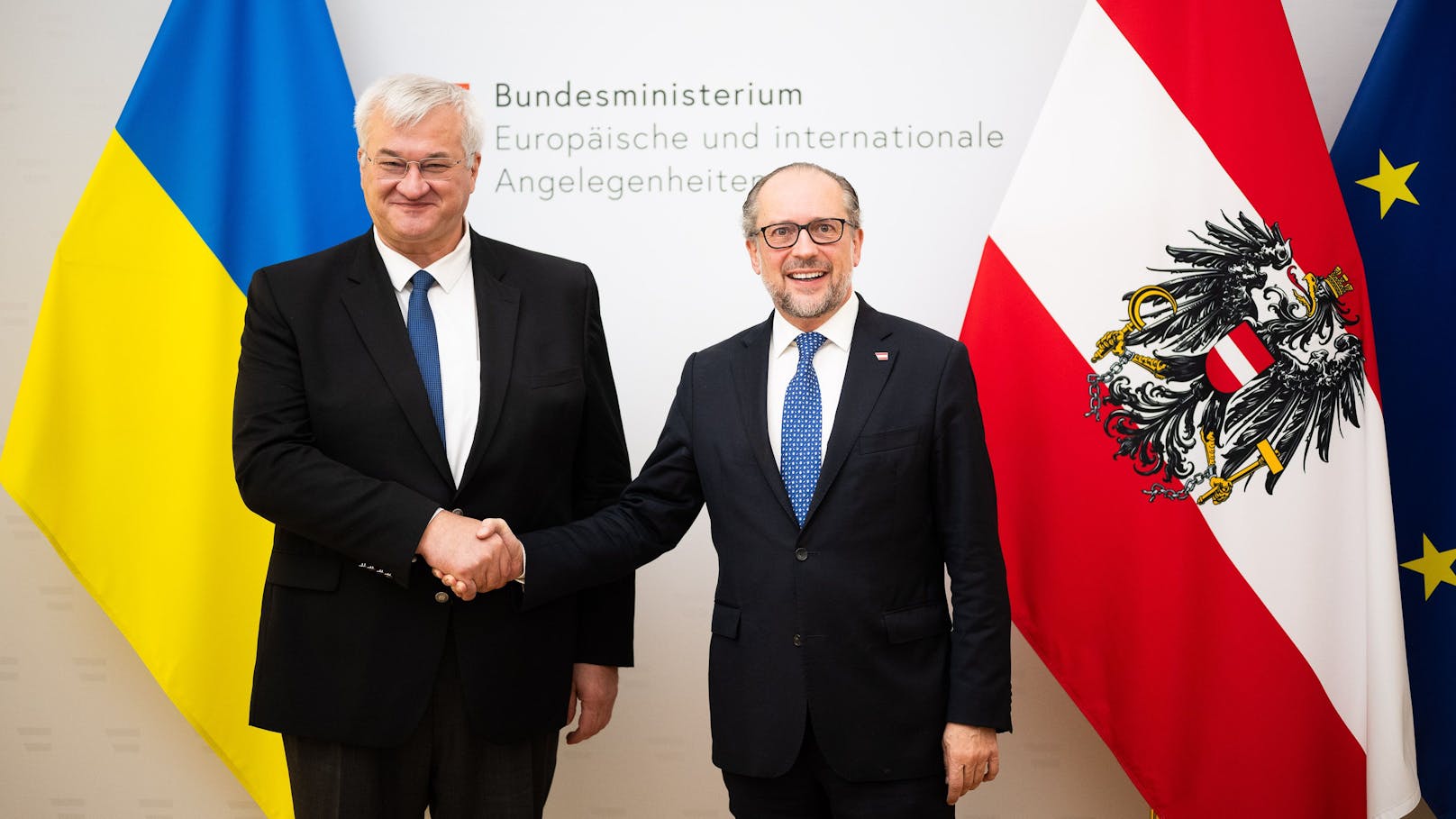 Am 19. September 2024 empfing Außenminister Alexander Schallenberg seinen Amtskollegen aus der Ukraine Andrij Sybiha in Wien. 