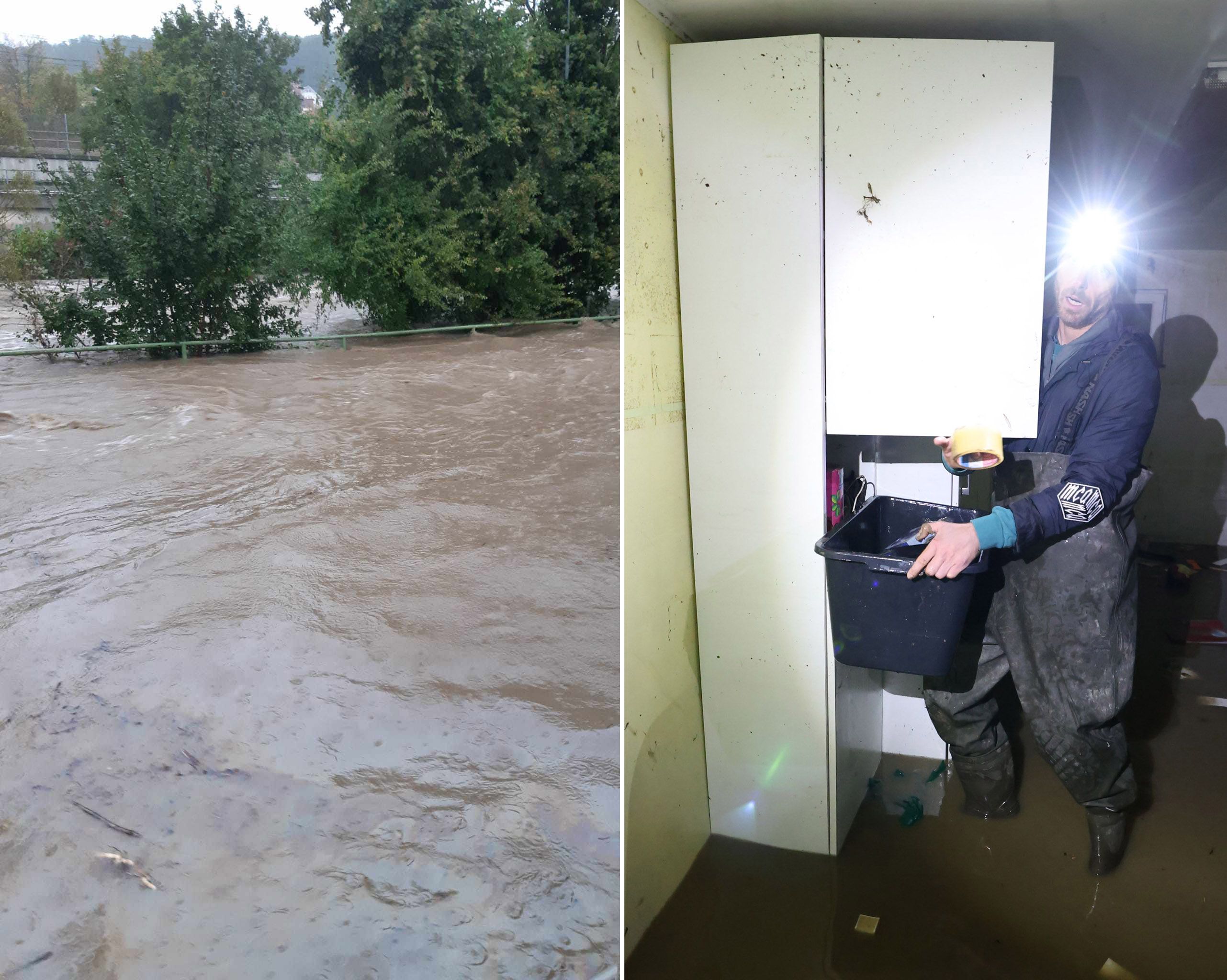 Oliver D. ist ein vom Hochwasser betroffener Anrainer in der Ludwiggasse in Penzing.