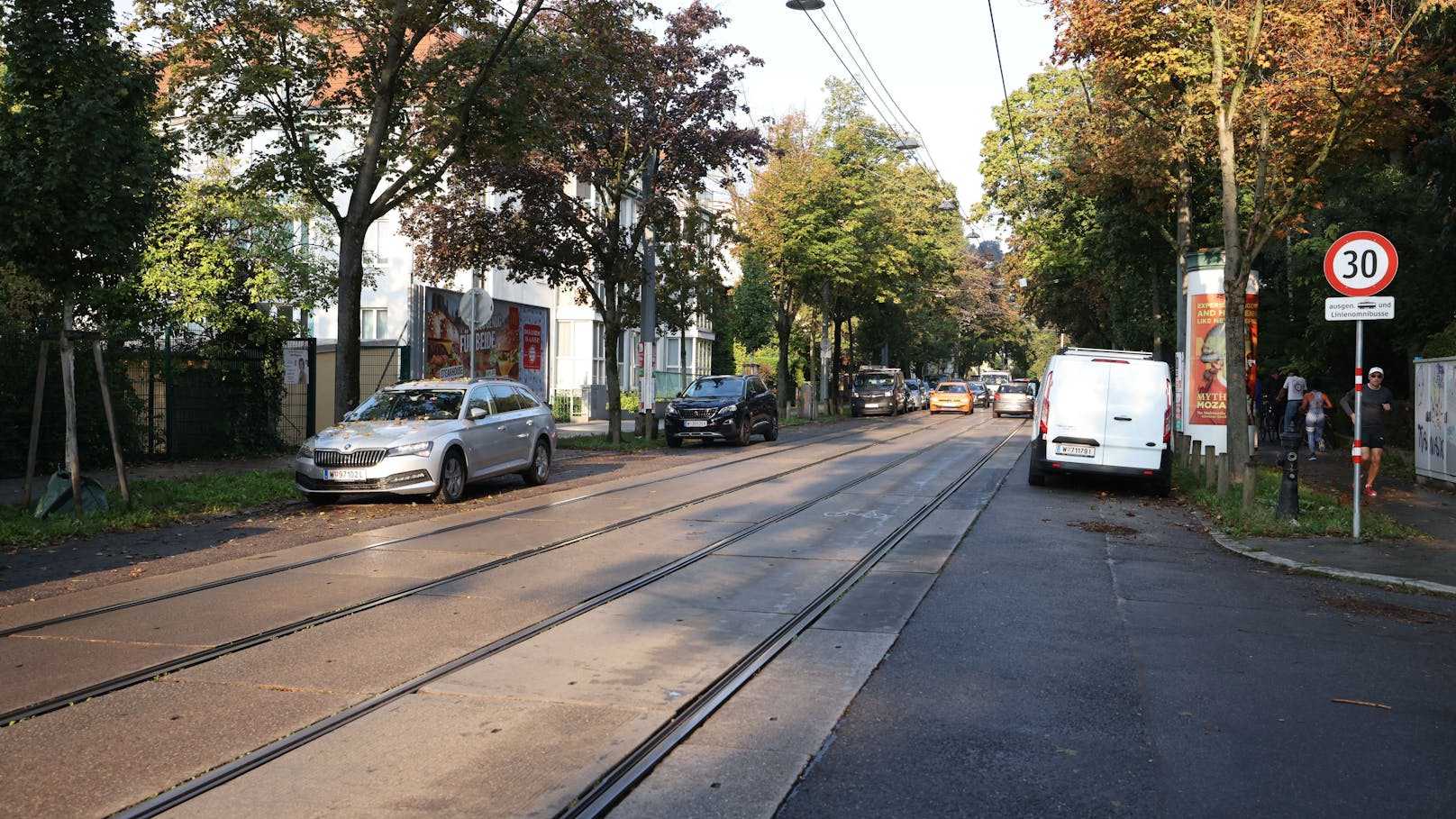 Bei viel Verkehr wird es hier eng und gefährlich.