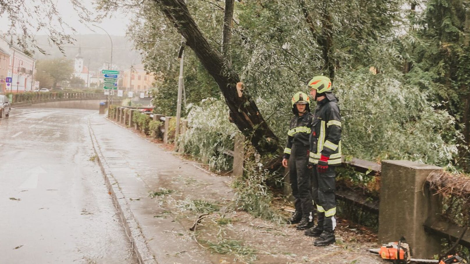 Die Feuerwehr Purkersdorf stand fünf Tage im Dauereinsatz.