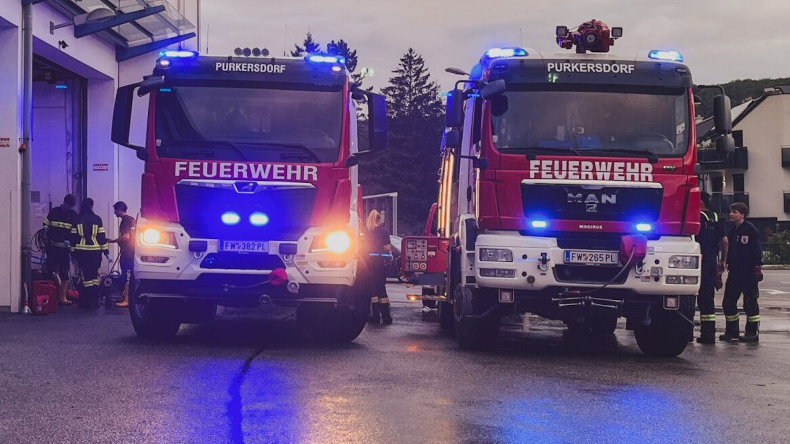 Die Feuerwehr Purkersdorf stand fünf Tage im Dauereinsatz.